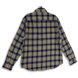 NWT Mens Blue Gray Plaid Spread Collar Long Sleeve Button-Up Shirt Size XL alternative image
