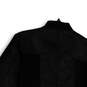Womens Black Long Sleeve Pockets Full-Zip Motorcycle Jacket Size XL image number 4