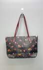 Coach Christmas City Tote Brown Leather Bag image number 2