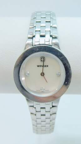 Wenger Swiss Quartz Sapphire Crystal Mother Of Pearl Watch 60.3g