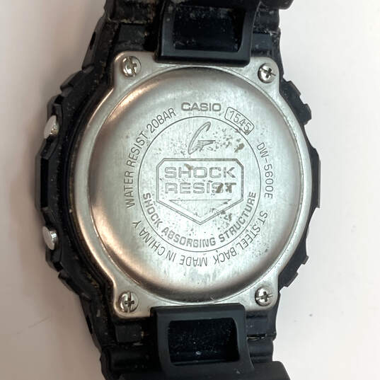 Designer Casio G-Shock DW-5600E Black Stainless Steel Digital Wristwatch image number 4