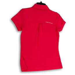 Womens Pink Heatgear Short Sleeve Collared Polo Shirt Size Small alternative image