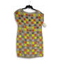 NWT Womens Multicolor Sequin Round Neck Knee Length Shift Dress Size 6 image number 1