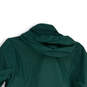 Womens Green Long Sleeve Hooded Full-Zip Rain Jacket Size Large image number 4