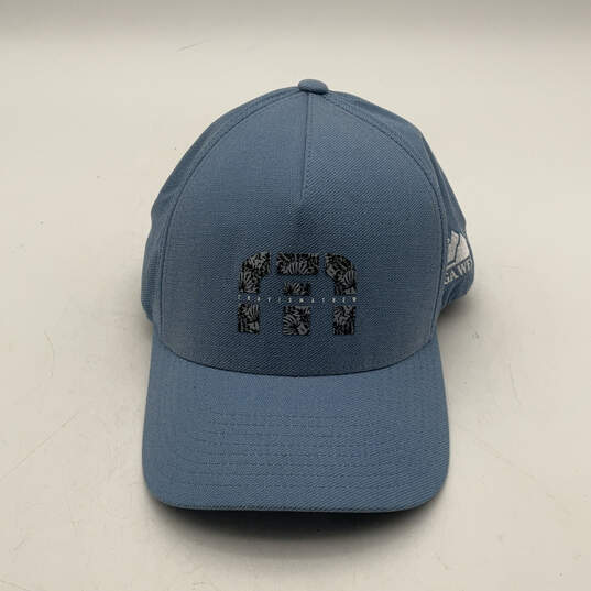 Mens Blue Flex Fit Adjustable Circle Back Around Baseball Cap Hat Size L-XL image number 1