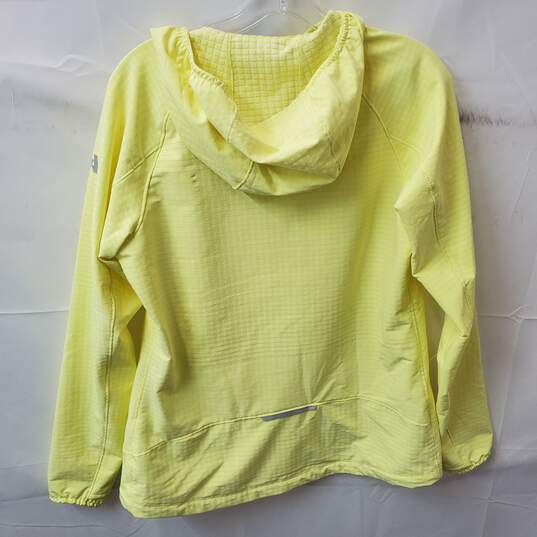 Women's Yellow Eddie Bauer Hooded Windbreaker Jacket Size TS image number 8