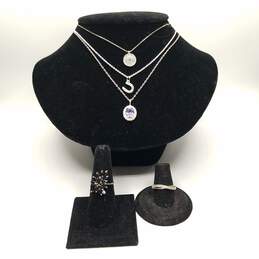 Sterling Silver Assorted Gemstone Jewelry Bundle 5pcs. 15.7g