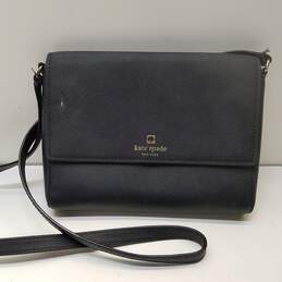 Kate Spade Saffiano Leather Crossbody Bag Black