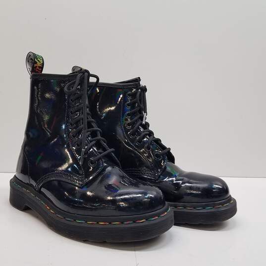 Dr. Martens 1460 Pascal Patent Iridescent Boots Black 6 image number 3
