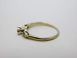 14K White Gold 0.05 CTTW Marquise Cut Diamond Ring Setting 1.6g alternative image
