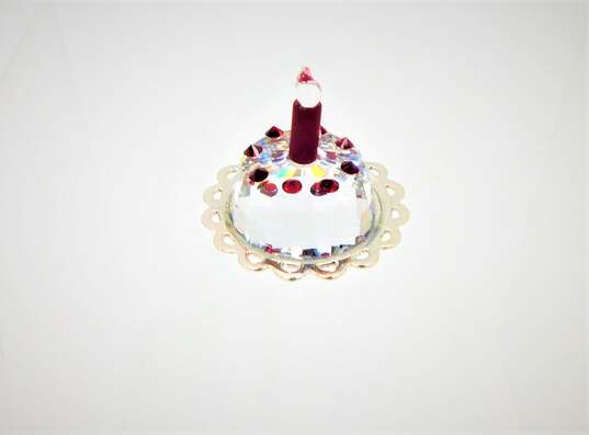 Swarovski HAPPY BIRTHDAY CAKE ON PLATTER image number 3