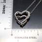 Sterling Silver Diamond Accent Heart Pendant Necklace (18.0in) - 2.5g image number 6
