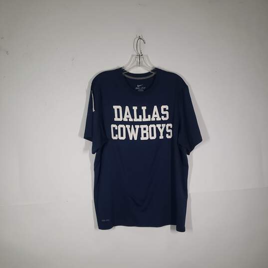 Mens Dri-Fit Dallas Cowboys Short Sleeve Crew Neck T-Shirt Size XL image number 1