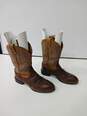 Men's Ariat Heritage Crepe Western Style Brown Boots Size 10.5D image number 1