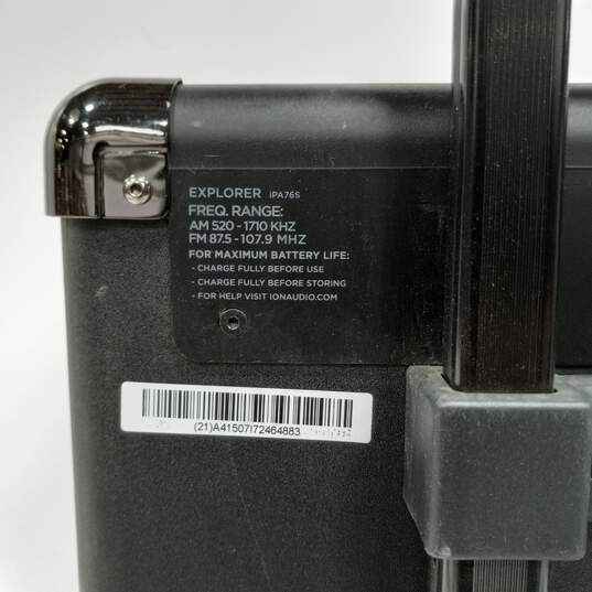 ION Explorer IPA76S Portable Bluetooth Speaker System image number 4