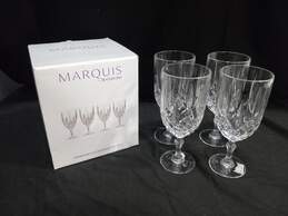 Waterford Marquis Markham Iced Beverage Glass Cups Set of 4 IOB