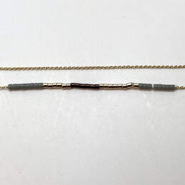 Designer Stella & Dot Prima Three-Layered Chain Necklace w/ Display Card alternative image
