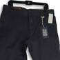 NWT Men's Blue Gray Flat Front Pockets Straight Leg Chino Pants Size 36/32 image number 3