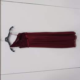 Women's Red Bridesmaid Dress Size 10 New alternative image