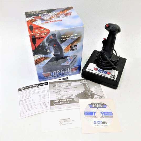 VTG 1996 Thrustmaster Top Gun USB Joystick for PC Game IOB image number 1