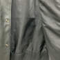 Mens Black Leather Sleeveless Zipper Pocket Motorcycle Vest Size 3XL image number 4