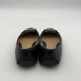 Womens Fulton Black Leather Closed Toe Slip-On Classic Ballet Flats Size 6 alternative image