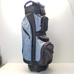Burton Golf Bag-Blue, Black, White With Diamond Designs