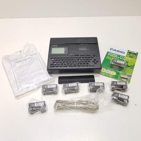 Casio Disc Title Printer CW-K85 With Accessories-SOLD AS IS, UNTESTED, NO POWER CABLE image number 1