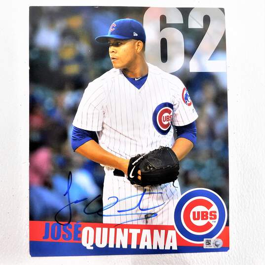 Jose Quintana Autographed 8x10 w/ COA Chicago Cubs image number 1