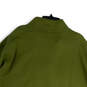 Mens Green Long Sleeve Mock Neck Half-Zip Pullover Sweatshirt Size 4XL image number 4