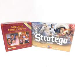 Sealed Stratego & Awkward Family Photos Board Games