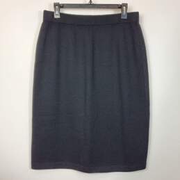 St. John Basics Women Black Pencil Skirt Sz. 12