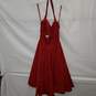 Girls From Savoy Anthropologie Red Sleeveless Zip Back Dress Size 2 image number 2