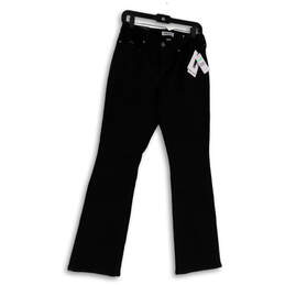 NWT Womens Black Mid Rise Dark Wash Pockets Denim Bootcut Jeans Size 8