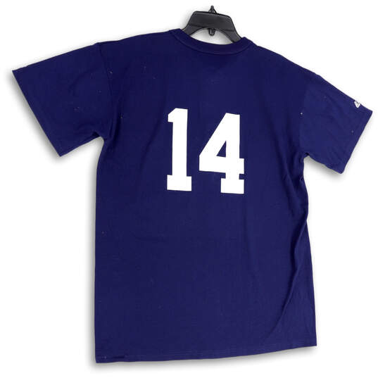 Mens Blue Short Sleeve #14 Atlanta Braves MLB Baseball T-Shirt Size L image number 4