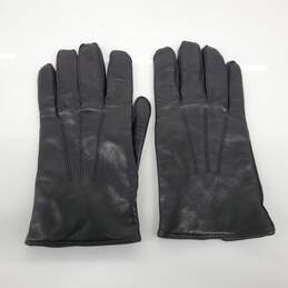 Coach Women's Black Leather Gloves Size Large