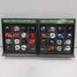 Bundle of Assorted Multicolor NFL Miniature Helmet Collection of Various Teams w/ Display image number 1