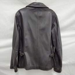VTG Eddie Bauers Legends WM's Genuine Leather Black Jacket Size M alternative image