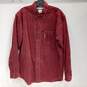 Columbia Men's Burnt Red Corduroy Button-Up Shirt Size M image number 1
