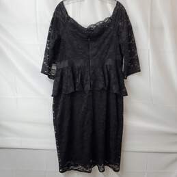 Torrid First at Fit Women's Black Lace Sheath Mini Dress Size 18 alternative image