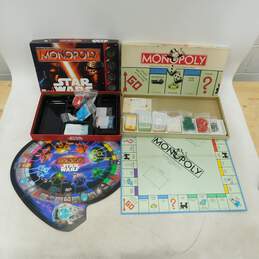 Parker Bros Monopoly & Star Wars Monopoly The Force Awakens Board Games