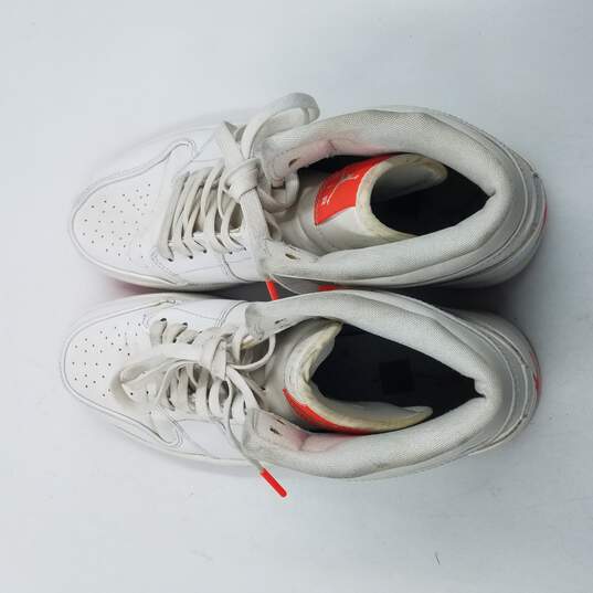 Air Jordan 1 Mid Prem Sneakers Men's Sz 11 White/Infrared image number 6