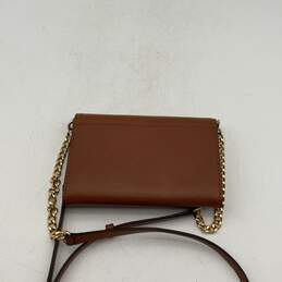 Michael Kors Womens Brown Margo Leather Adjustable Strap Charm Crossbody Bag alternative image
