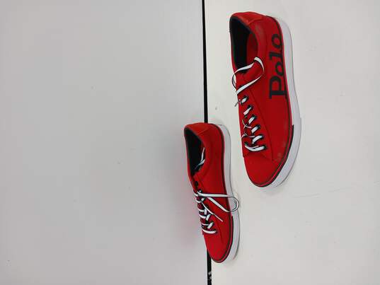 Polo Men's Red Sayer Tennis Shoes Size 10 image number 2