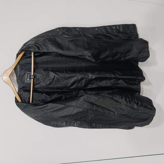 Maggie Barnes Men's Black Leather Coat Size 3X image number 2