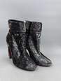 Authentic Christian Louboutin Silver Sequin Booties W 10 image number 3