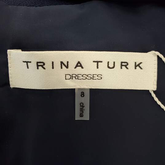 Trina Turk Women Navy Blue Dress Sz 8 NWT image number 4