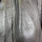 Womens Long Sleeve Collared Button-Front Leather Jacket Size 16 image number 3