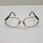 Christian Dior Black & Gold Tone Eyeglasses Frames Only AUTHENTICATED image number 1