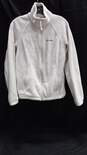 White Fleece Columbia Full Zip Jacket Size M image number 1